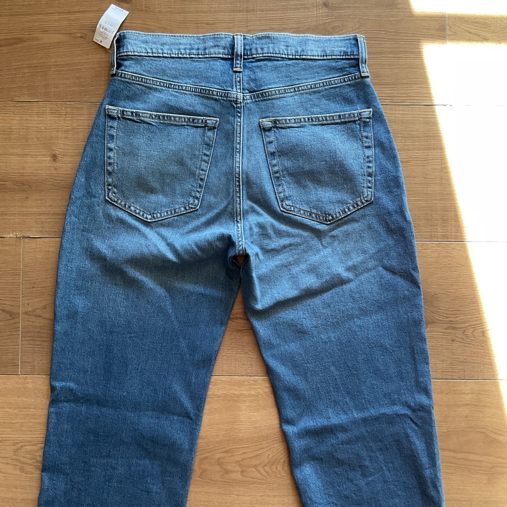 Gap '90s Loose High Rise Jeans 26 / 2P Petite Blue NWT Washwell Straight Leg - Picture 5 of 5